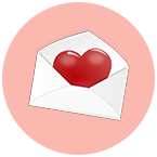 heart in envelope