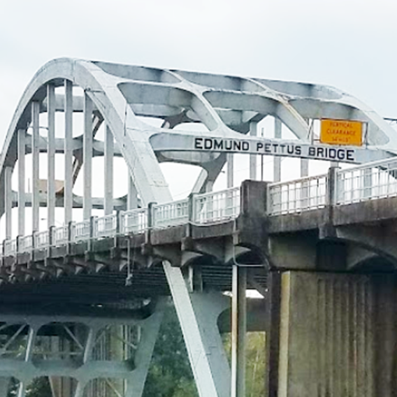 Edmund Pettus Bridge in Selma Alabama