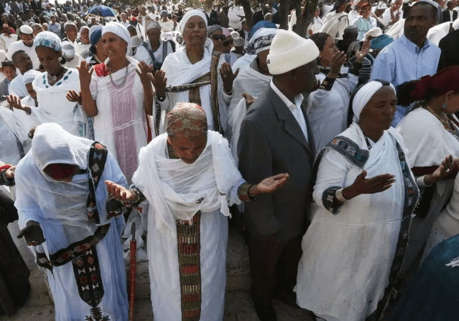 Ethiopians celebrating in Jerusalem-photo credit-MARC ISRAEL SELLEM-THE JERUSALEM POST