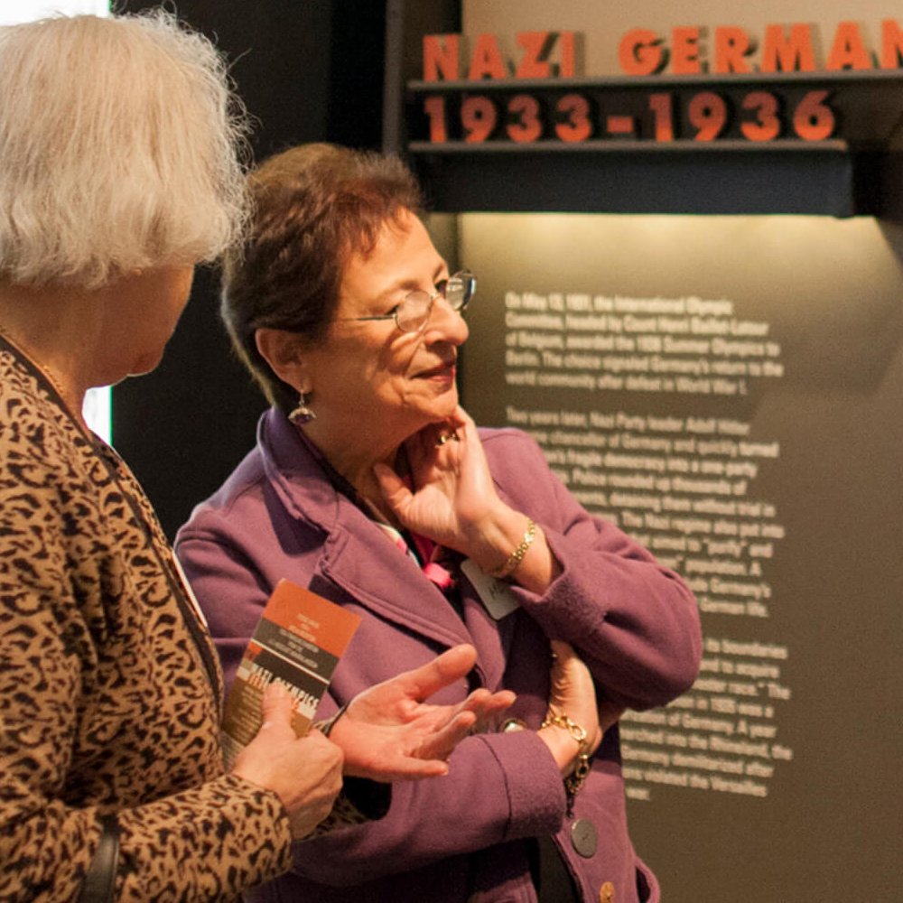 Women Viewing Holocaust Center Exhibit