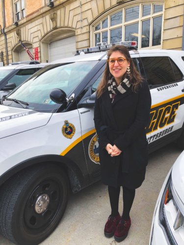 Mayim noted that the police cars still had Jewish stars