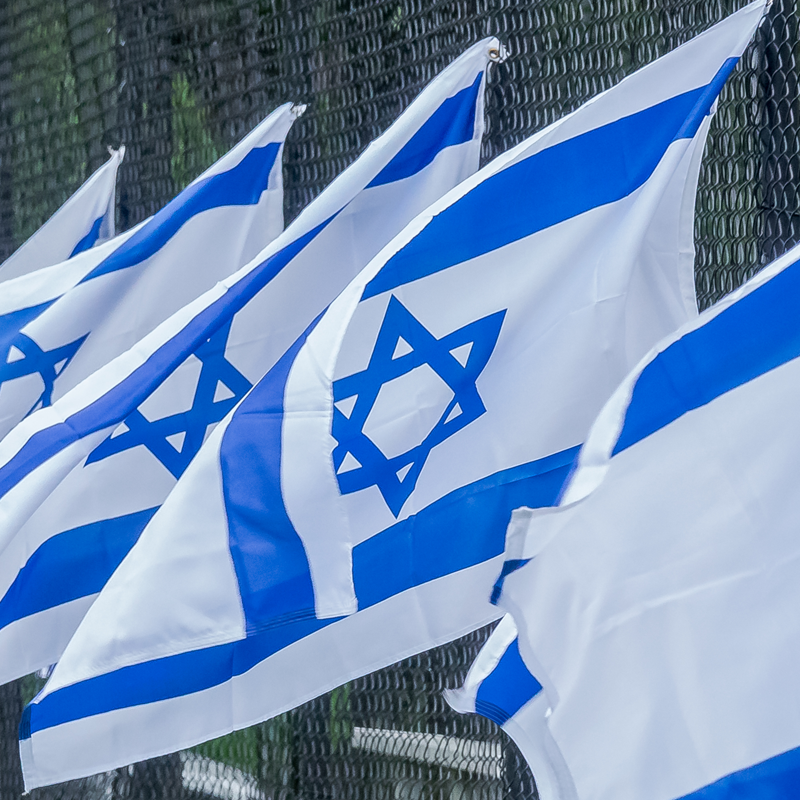 Israeli flags