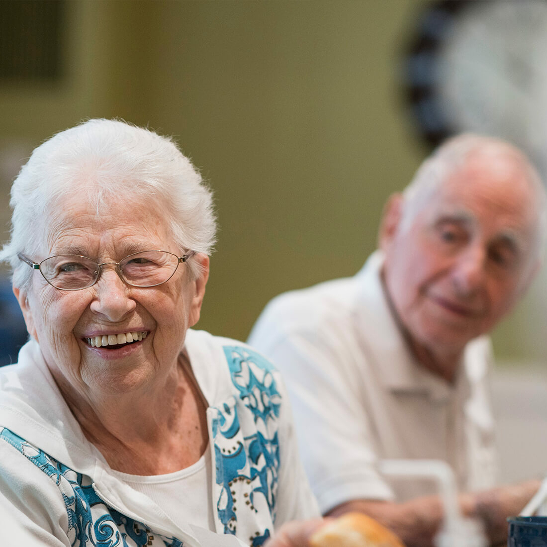 Elderly People Laughing|Jewish Association on Aging Logo