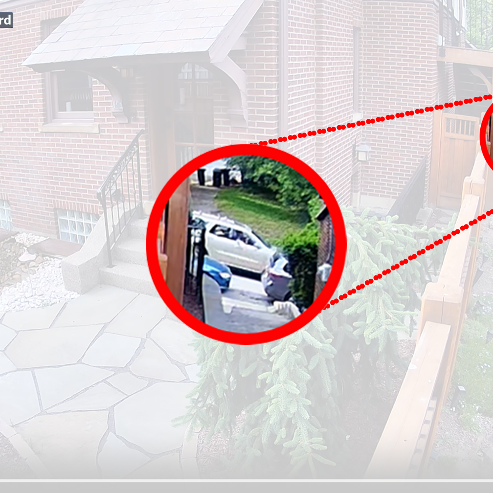 backyard home security camera footage
